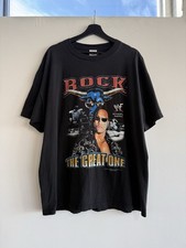 Size XL - Vintage 2000 WWF The Rock The Great One Brahma Bull Wrestling T-Shirt
