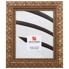 Craig Frames Bravado Ornate, Antique Bronze Picture Frame, 16 16 x 23, Gold