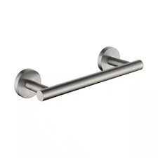 Stainless Steel 9 In. Wall Mounted Single Towel Bar in Brushed Nickel