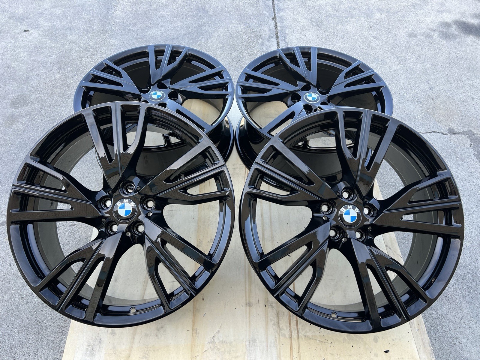 20" BMW i8 OEM FACTORY ORIGINAL I12 I15 i 8 BLACK ROADSTER STOCK WHEELS RIMS 🔥
