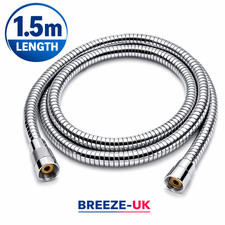 1.5m Shower Hose Stainless Steel Flexible Replacement Pipe Universal