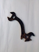 Vintage Antique Farm Implement Curved Wrench