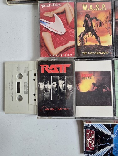 80s Heavy Hair Metal Hard Rock 16 Cassette Tape Lot Crue Ratt Dio Loudness WASP - Picture 6 of 17