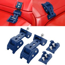 RT-TCZ Wrangler Hood Latches Catch Kit Jeep Wrangler JK JL Gladiator JT Blue Ext