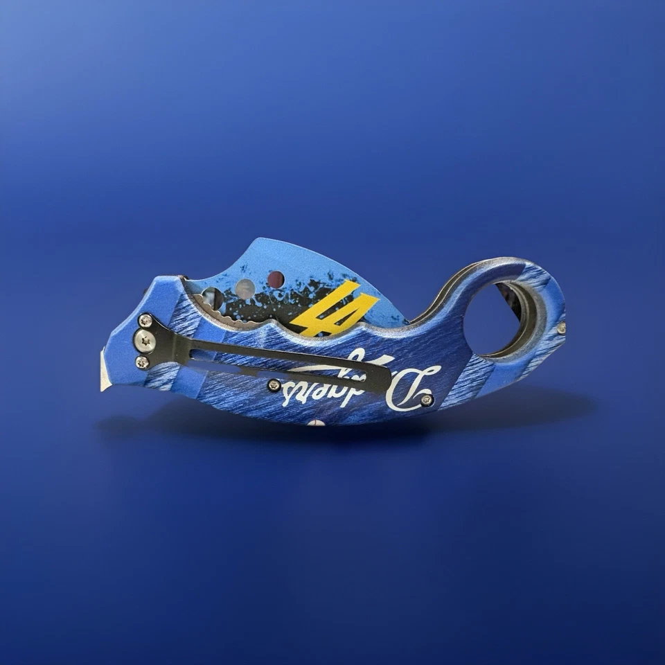 Navaja de bolsillo plegable asistida por resorte Dodgers Foto 2 de 4