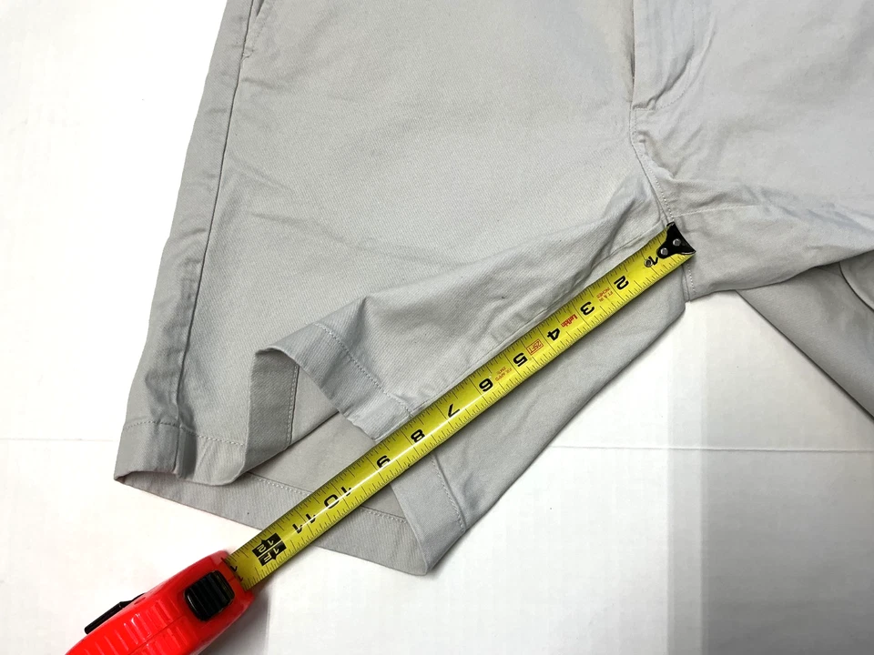 J. Pantalones Cortos Crew Para Hombre Talla 34 Blanco Calce Clásico Algodón Sarga 9” Entrepierna Foto 2 de 4