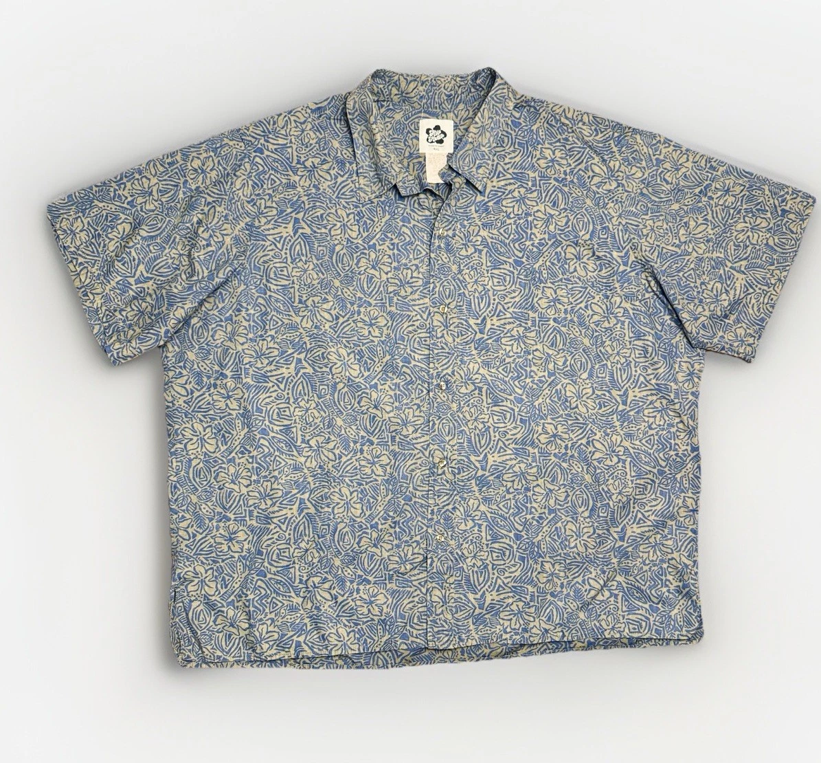 VTG 90s Hilo Hattie Camp Shirt Mens 4XL Blue Beige Hawaiian Geometric Hibiscus
Opens in a new window