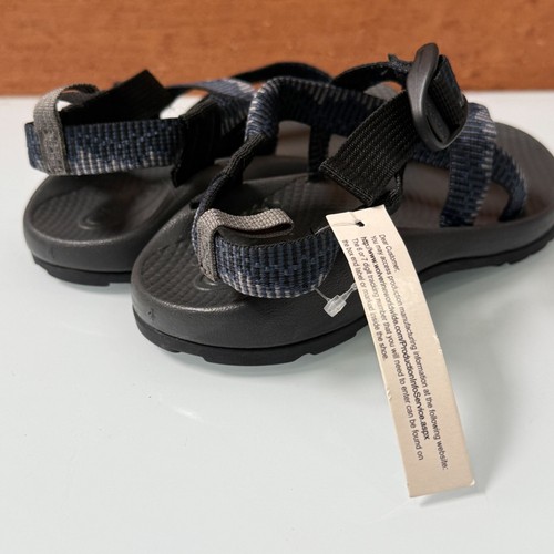 Chaco Big Kid’s Z/1 Ecotread Sandals Size 4 Blue Black Youth J180271 NWOT - Picture 8 of 12