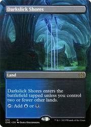 Darkslick Shores (Borderless) Phyrexia: All Will Be One #372