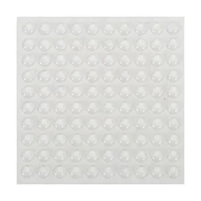 1 Set Rubber Feet, 0.39" Self Adhesive Backing Round Bumper Pads, Clear