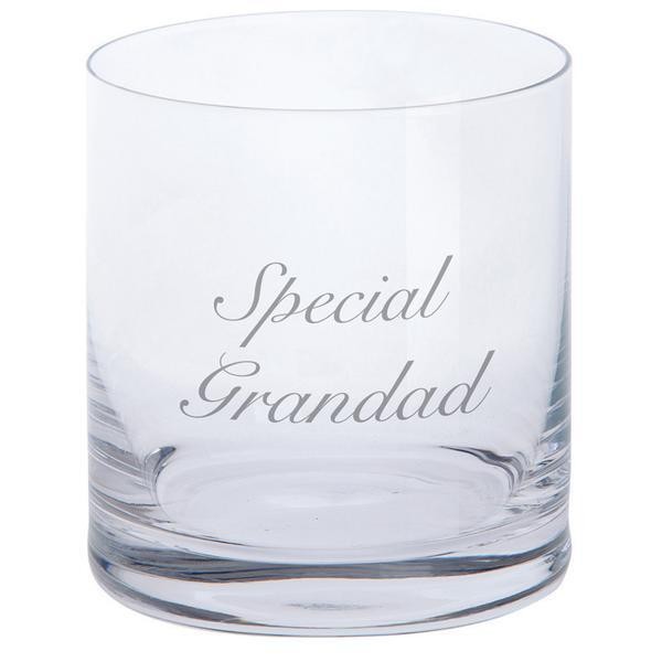 Dartington Crystal Tumbler Glass: Special Grandad