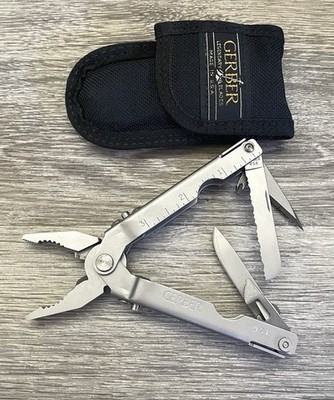 Vintage MP600 Gerber Multi-Plier Tool W/Pouch Stainless Steel Great Condition