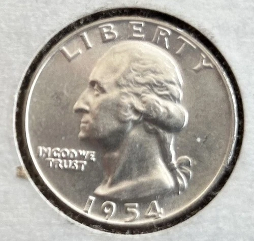 AU/BU ?... 1954-P Washington Quarter 90% Silver Coin Uncirculated? (See Pics)