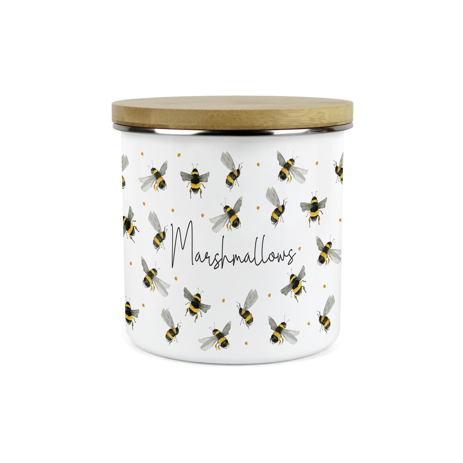 Purely Home Spring Daffodils Large Kitchen Storage Canister - White - Image 2