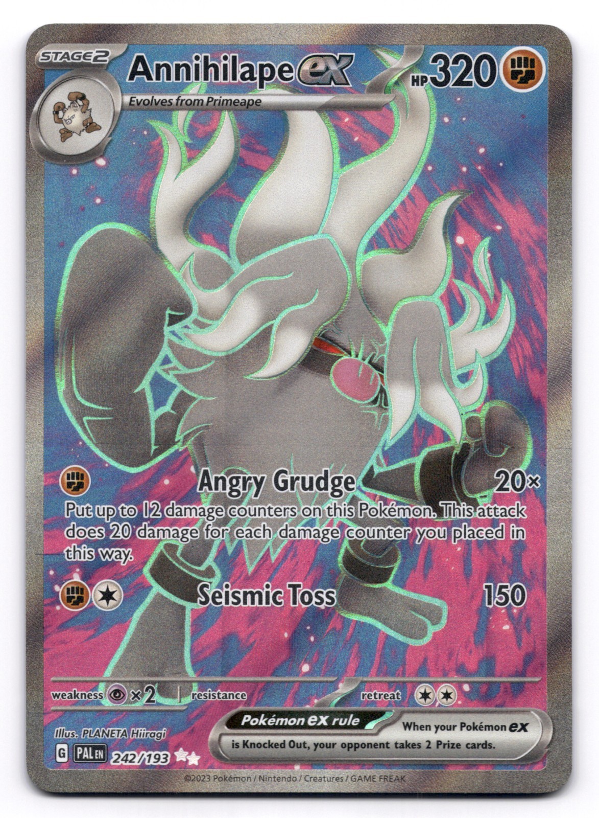 Annihilape ex NM Paldea Evolved 242/193 Pokemon TCG Holo