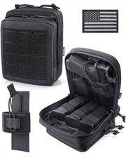 Molle Admin Pistol Pouch for Concealed Carry, Tactical EDC Belt Pouch Gun Bag...