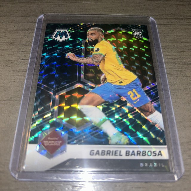 2021-22 Mosaic Gabriel Barbosa FIFA World Cup Genesis SSP Case Hit Brazil