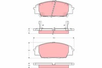 Bremsbelagsatz FÜR Honda S2000 (Ap) - TRW GDB3250