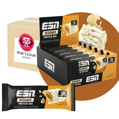 ESN Designer Protein Bar Box 12x45g - Cinnamon Cereal - Made in Germany