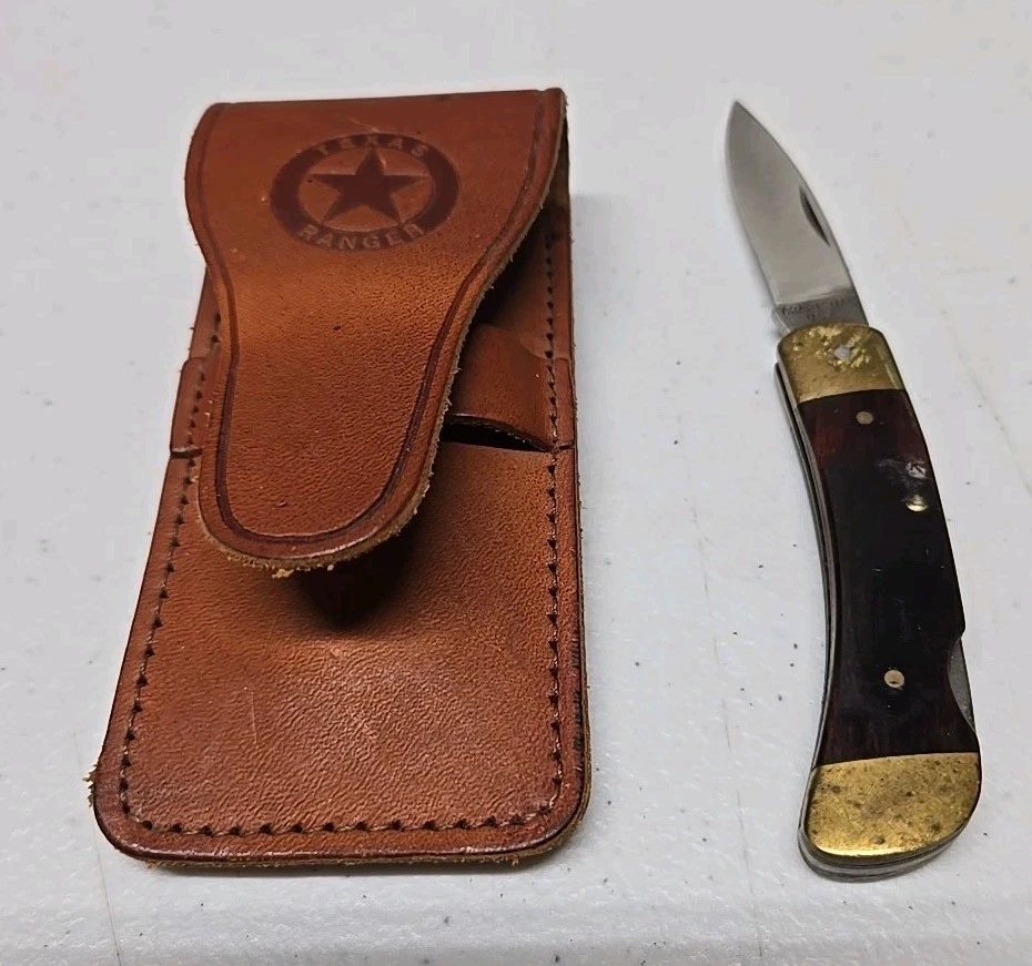 VINTAGE CRAFTSMAN 95231 POCKET KNIFE SINGLE BLADE LOCKBACK  Texas Ranger Sheath - Image 2 of 4