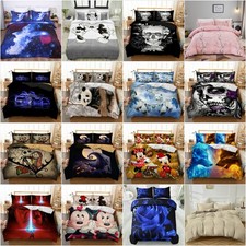 Clearance Soft Duvet Cover Set Pillowcase Bedding Set Single Double King Size