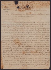 JOSE MODESTO RODRIGUEZ - MANUSCRIPT LETTER SIGNED 10/06/1898