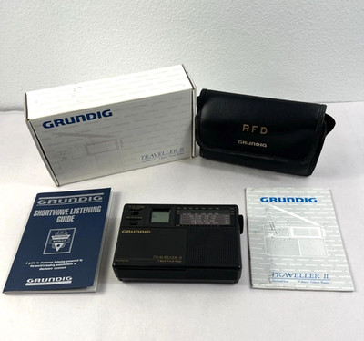 Grundig Traveler II  7-Band Vintage Travel Radio Tested & Shortwave Guide
