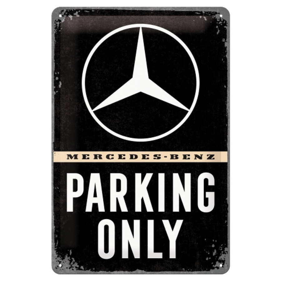 NOSTALGIC ART Cartello Piccolo latta 20x30cm Mercedes