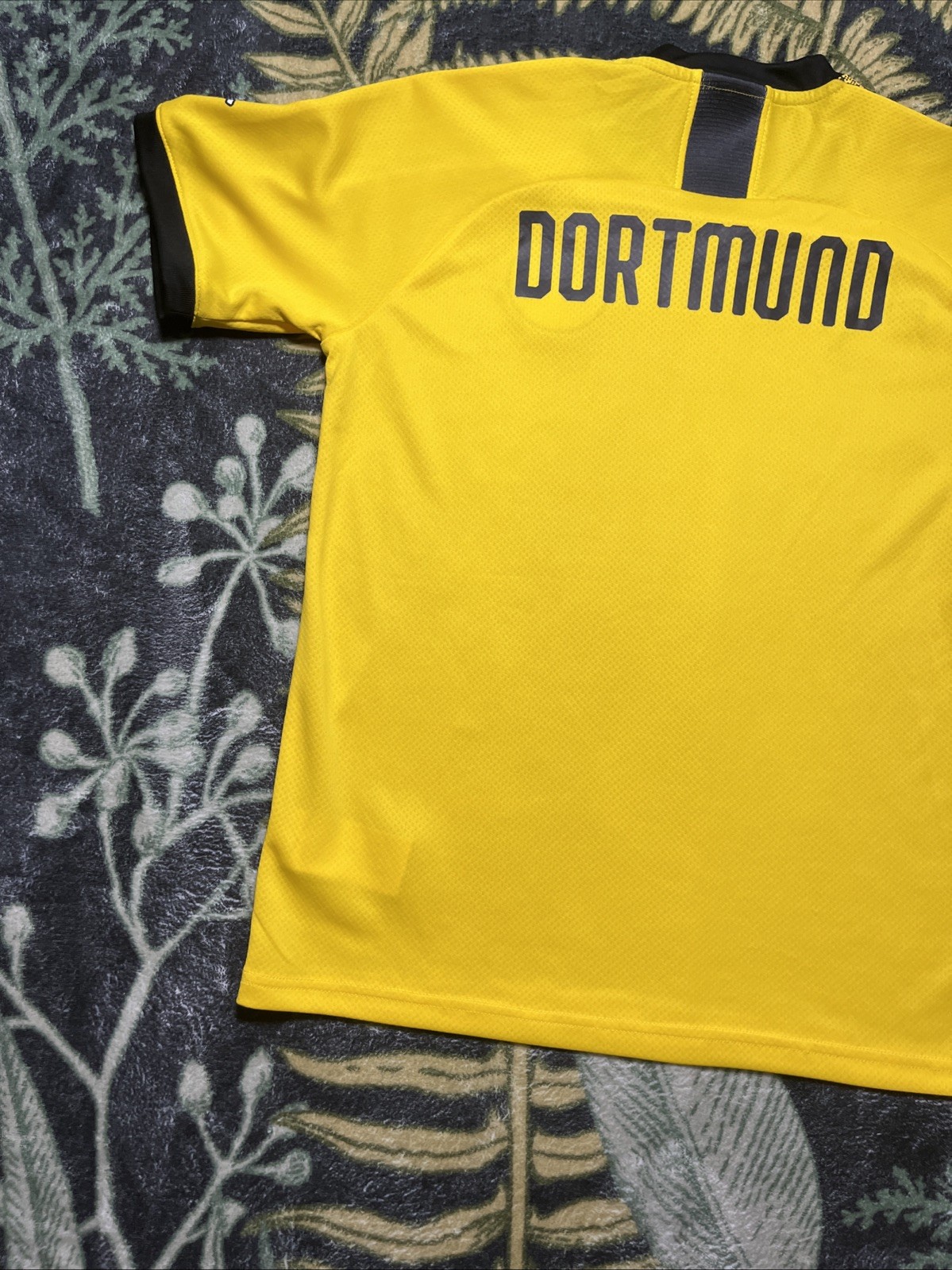 Youth XL Puma Dortmund Borussia BVB Yellow Evonik Soccer Jersey Kit Embroidered thumbnail 19