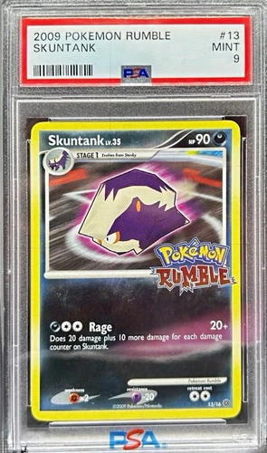 PSA 9 2009 Pokemon Rumble Skuntank #13 English Pokemon TCG Pokemon Card