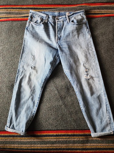 Jean Vintage Levi's 501 Selvedge USA 32x26.5 - Années 70 - Lavage à Chaud - Occasion