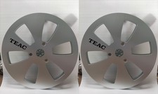 One Pair Teac silvery 7'' Tape Reel Light Metal Aluminum Take Up Reel