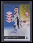 Francisco Conceição Auto /150 2025-26 Finest UEFA CC #BA-FC Blue Wave