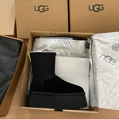 Dipp Hightop Platform Ugg Dipper Classic Boot Chestnut / Black WOMEN US4-US9 New - Photo 28/32