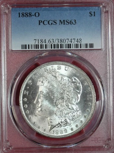 1888-O MORGAN DOLLAR PCGS MS63