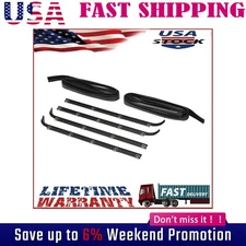 Front Door Window Weatherstrip Kit Felt Window Sweep/Run Channel US
