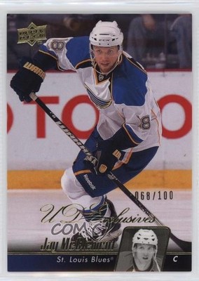 2010-11 Upper Deck UD Exclusives 68/100 Jay McClement #33 0t2