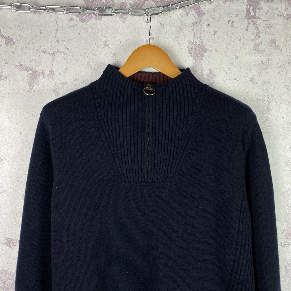 Suéter De Colección Lana Barbour Para Hombre Lujo Manga Larga Y2K Talla L Foto 2 de 4
