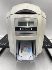ENDURO MAGICARD 3E ID Card Printer W/REBON TESTED WORKS GREAT / NO PWR ADAPTER
