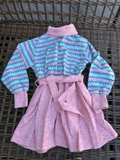 Vtg Health Tex chevron belted 1970s Dress Size 5