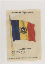 1934 Kensitas National Flags Silks Tobacco Romania Rumania #56 z6d