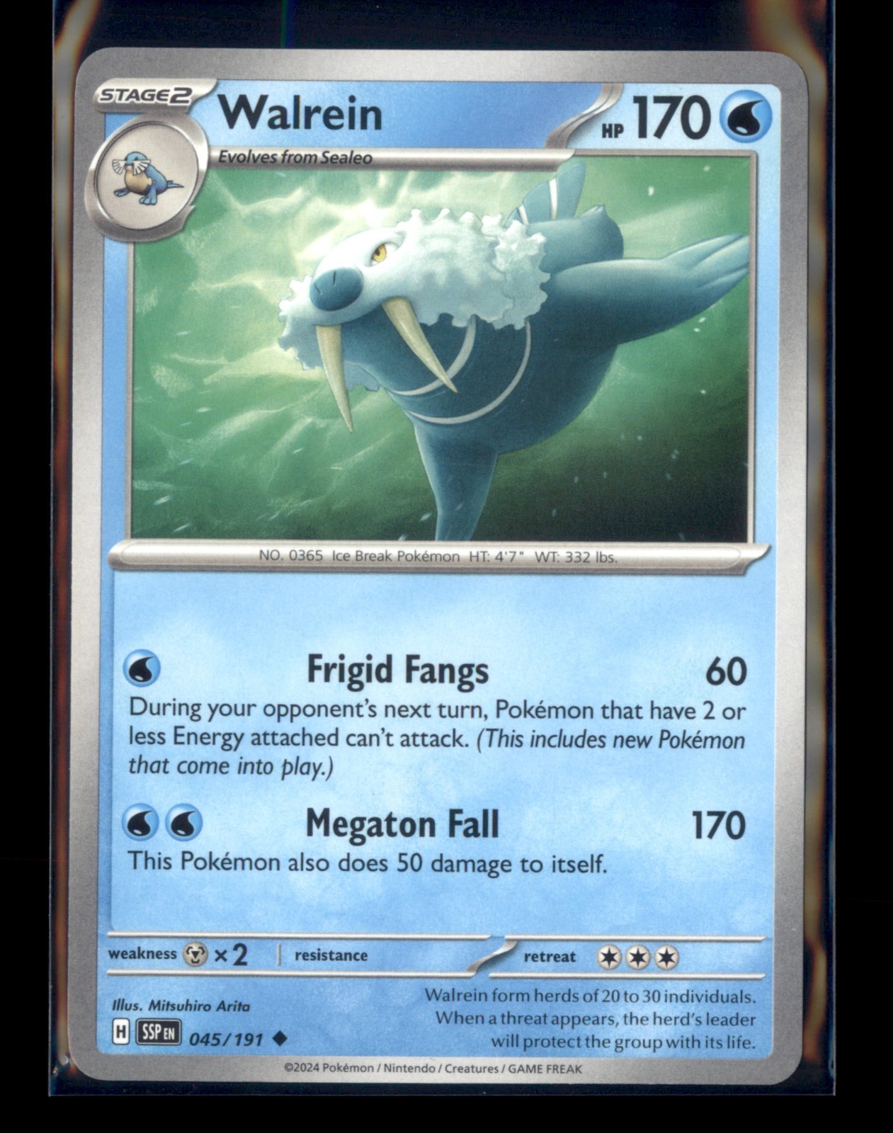 Pokemon Surging Sparks - Walrein #45