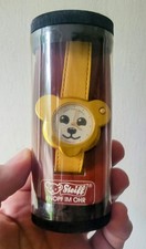 Steiff Wrist Watch Teddy Head Gold Strap NEW Boxed 1991 Needs Battery