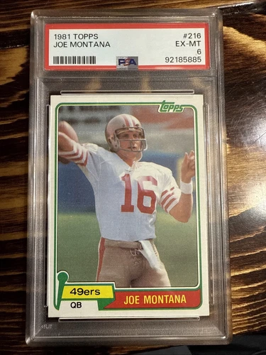 1981 Topps - Joe Montana #216 (RC) Very Clean