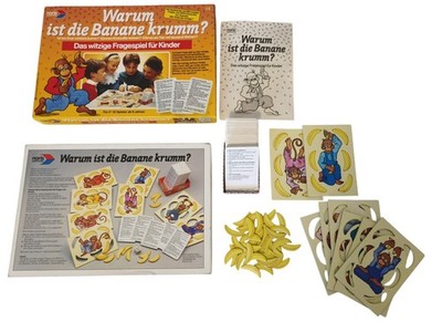 Warum ist die Banane krumm? | Noris Brettspiel 1991 | Vintage, Vollständig  