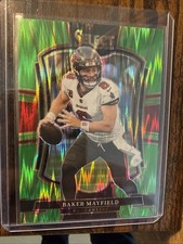 2025 Panini Select - Premier Level Baker Mayfield #137 Green Shock Prizm /699