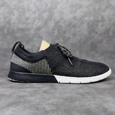 Zapatos UGG para Hombres 9.5 Feli Hyperweave Informales Tenis de caña baja 1015684 Negros con cordones