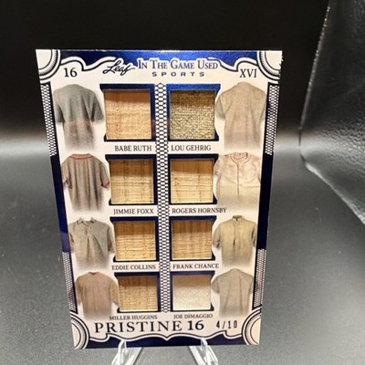 Leaf In The Game Used Sports Pristine 16 Baseball, Babe Ruth Mantle 2025 #4/10