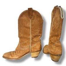 Vintage 70s Wolverine Suede Western Boots - Size 7