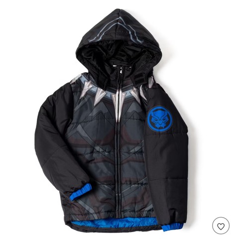 Neu mit Etikett Marvel Reißverschluss Cosplay Wintermantel gefütterte Jacke Jungen Größe 5 - Bild 4 von 5